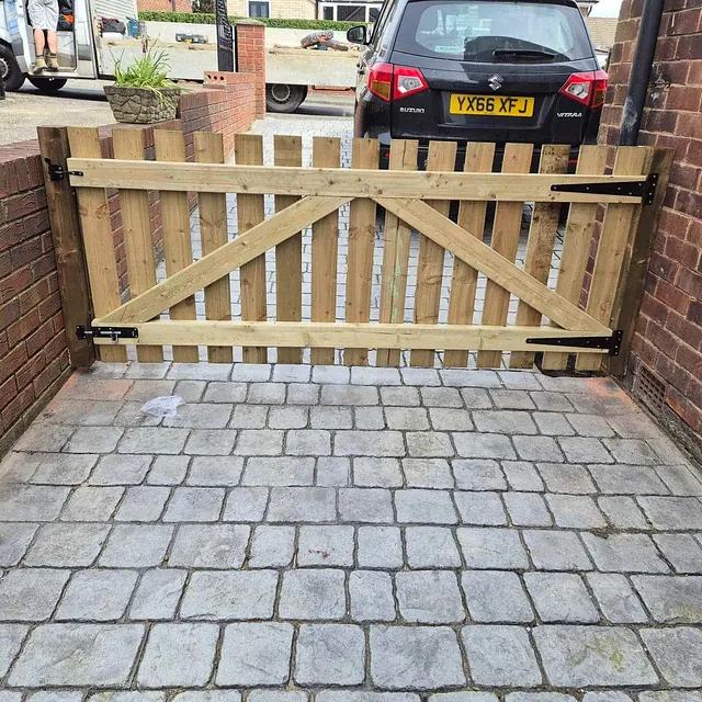 wooden gate