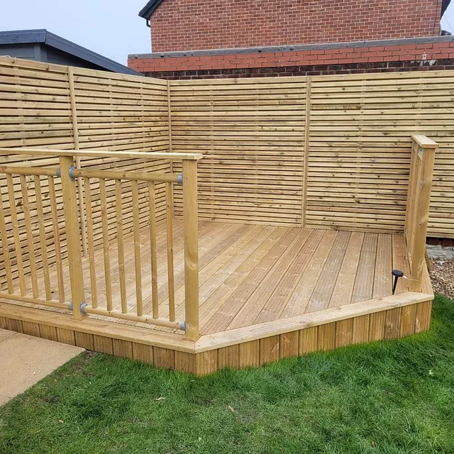 Decking and fencing