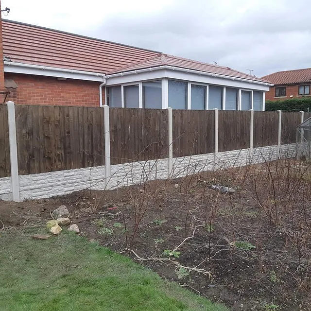 back garden fencing