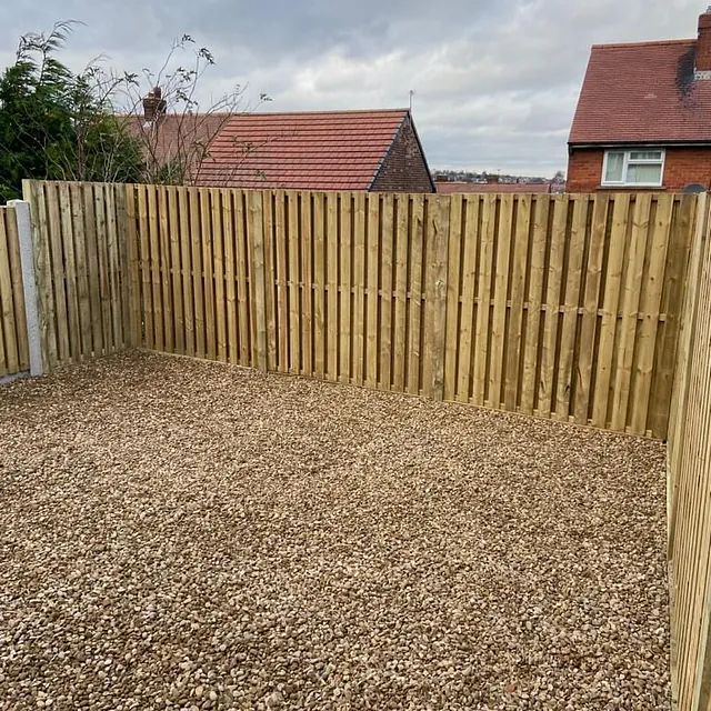 Wooden fencing